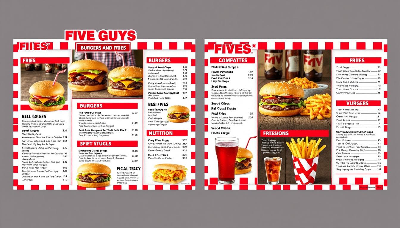 Five Guys Burgers And Fries Menu
