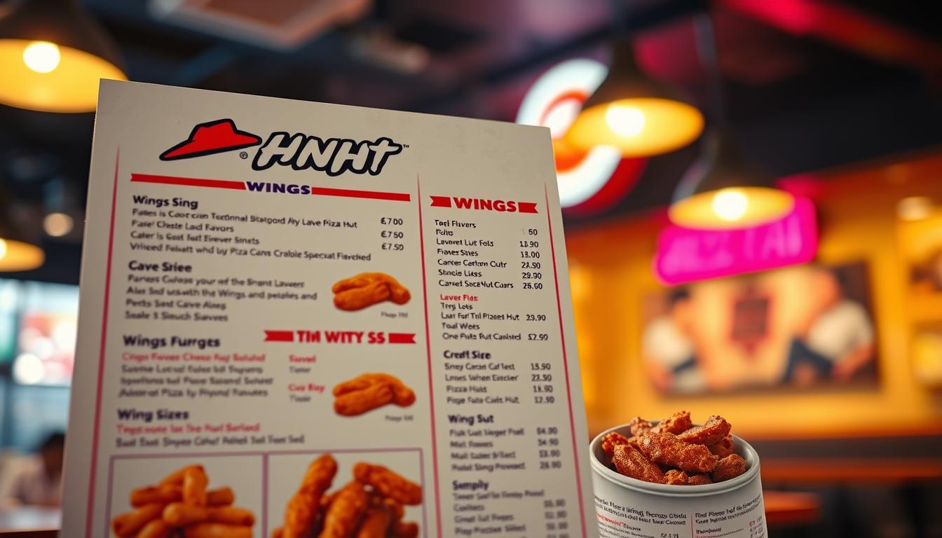 Pizza Hut Wings Menu